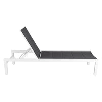 Thumbnail for Adjustable Outdoor Sun Lounger in Aluminium White - Outdoor Immersion