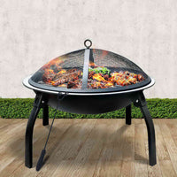 Thumbnail for Portable Fire Pit, BBQ, Charcoal Smoker 22