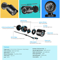 Thumbnail for UL-tech CCTV Security System 8CH DVR 8 Cameras 1TB Hard Drive