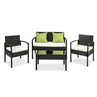 Thumbnail for Gardeon Outdoor Sofa Set Wicker Lounge Setting Table and Chairs Patio Furniture