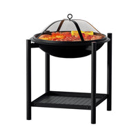 Thumbnail for Grillz Fire Pit BBQ Grill 2-in-1 Outdoor