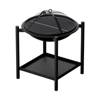 Thumbnail for Grillz Fire Pit BBQ Grill 2-in-1 Outdoor