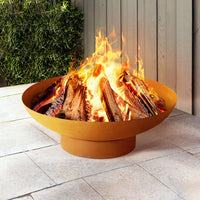 Thumbnail for Grillz Fire Pit Iron Bowl 80cm Outdoor Patio Fireplace