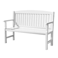 Thumbnail for Gardeon Outdoor Garden Bench Wooden 2 Seater Lounge Chair Patio Furniture White