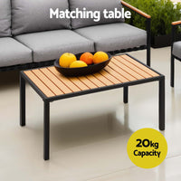 Thumbnail for Gardeon 5 Seater Outdoor Sofa Set 4PCS Table Chair Garden Bench Patio Furniture