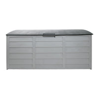 Thumbnail for Gardeon Outdoor Storage Box 290L Lockable Organiser Garden Deck Shed Tool Grey