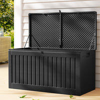Thumbnail for Gardeon Outdoor Storage Box 270L Container Lockable Garden Bench Tool Shed Black