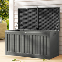Thumbnail for Gardeon Outdoor Storage Box 270L Container Lockable Garden Bench Tool Shed Grey