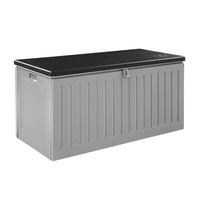 Thumbnail for Gardeon Outdoor Storage Box 270L Container Lockable Garden Bench Tool Shed Grey