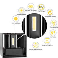 Thumbnail for LED Wall Light Cube 12W Waterproof Outdoor Indoor Lighting Fixtures Cool