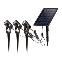 Thumbnail for NOVEDEN Solar Garden Lights with 3 Set LED Spotlights (Warm White)