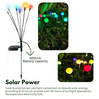 Thumbnail for NOVEDEN 3 Pieces Solar Powered Firefly Lights (Color Light)