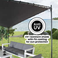 Thumbnail for Wallaroo 3x3m Butterfly Steel Gazebo - Charcoal