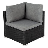 Thumbnail for 8PCS Outdoor Furniture Modular Lounge Sofa Lizard-Black