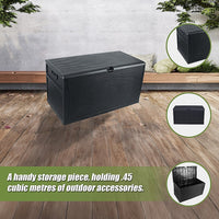 Thumbnail for Patio Deck Box Outdoor Storage Plastic Bench Box 450 Litre