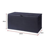 Thumbnail for Patio Deck Box Outdoor Storage Plastic Bench Box 450 Litre