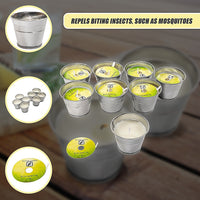 Thumbnail for 8x Mosquito Insect Bug Repellent Small Bucket Citronella Candles