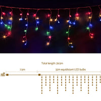 Thumbnail for 32M Christmas Lights Icicle Light 960 LED Multi-coloured Jingle Jollys