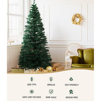 Thumbnail for Jingle Jollys 1.8m Christmas Tree Optic Fibre LED Xmas tree Warm White