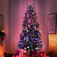 Thumbnail for Jingle Jollys 2.1m Christmas Tree Optic Fibre LED Xmas tree Multi Colour