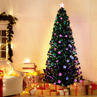 Thumbnail for Jingle Jollys 2.1m Christmas Tree Optic Fibre LED Xmas tree Multi Colour