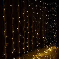 Thumbnail for 3X6M Christmas Lights Curtain Light Warm White 600 LED Jingle Jollys