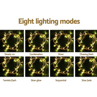 Thumbnail for 3X6M Christmas Lights Curtain Light Warm White 600 LED Jingle Jollys