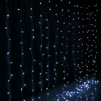 Thumbnail for 3X6M Christmas Lights Curtain Light Cool White 600 LED Jingle Jollys