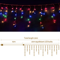 Thumbnail for 20M Christmas Lights Icicle Light 800 LED Multi-coloured Jingle Jollys