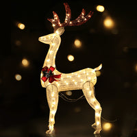 Thumbnail for 1.5M Christmas Lights Reindeer 100 LED Decorations Jingle Jollys