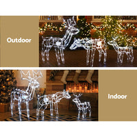 Thumbnail for 3 PCS Christmas Lights Reindeers 250 LED Decorations Jingle Jollys