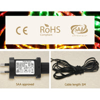 Thumbnail for 0.76M Christmas Lights 216 LED Bell Motif Light Decorations Jingle Jollys