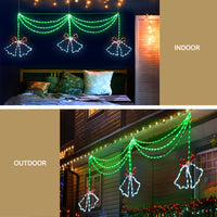 Thumbnail for 1.8M Christmas Lights 288 LED Bell Motif Light Decorations Jingle Jollys