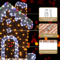 Thumbnail for 330 LED Christmas Lights Gingerbread Motif Fairy Light Decoration Jingle Jollys