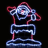 Thumbnail for 1M Christmas Lights 248 LED Santa Motif Light Decorations Jingle Jollys