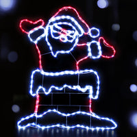 Thumbnail for 1M Christmas Lights 248 LED Santa Motif Light Decorations Jingle Jollys