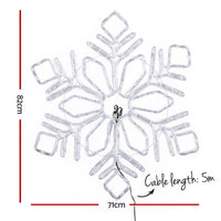 Thumbnail for 0.82M Christmas Lights 304 LED Snow Motif Light Decorations Jingle Jollys