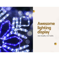 Thumbnail for 0.82M Christmas Lights 304 LED Snow Motif Light Decorations Jingle Jollys