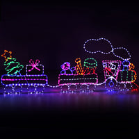 Thumbnail for 2.1M Christmas Lights 631 LED Train Motif Light Decorations Jingle Jollys