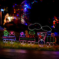 Thumbnail for 2.1M Christmas Lights 631 LED Train Motif Light Decorations Jingle Jollys