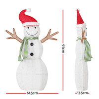 Thumbnail for 0.97M Christmas Lights Snowman 80 LED Decorations Jingle Jollys