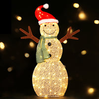 Thumbnail for 0.97M Christmas Lights Snowman 80 LED Decorations Jingle Jollys