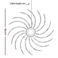 Thumbnail for 0.5M Christmas Lights 128 LED Spin Motif Light Decorations Jingle Jollys