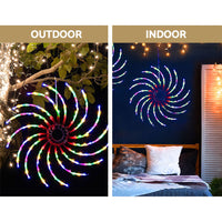 Thumbnail for 0.5M Christmas Lights 128 LED Spin Motif Light Decorations Jingle Jollys