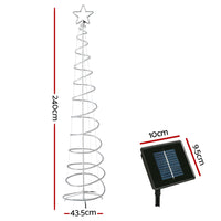 Thumbnail for 2.4M Christmas Tree LED Solar Motif Lights Jingle Jollys