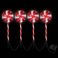 Thumbnail for 4 PCS Christmas Lights Path Ground Light Garden Decoration 112 LED Jingle Jollys