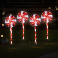 Thumbnail for 4 PCS Christmas Lights Path Ground Light Garden Decoration 112 LED Jingle Jollys