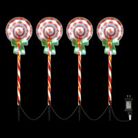 Thumbnail for 4 PCS Christmas Lights Path Ground Light Garden Decorations 68 LED Jingle Jollys