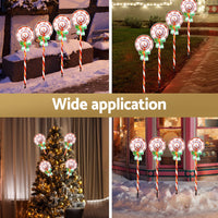 Thumbnail for 4 PCS Christmas Lights Path Ground Light Garden Decorations 68 LED Jingle Jollys