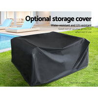 Thumbnail for 10 Piece Outdoor Wicker Furniture Sofa Set & Storage Cover - Outdoor Immersion